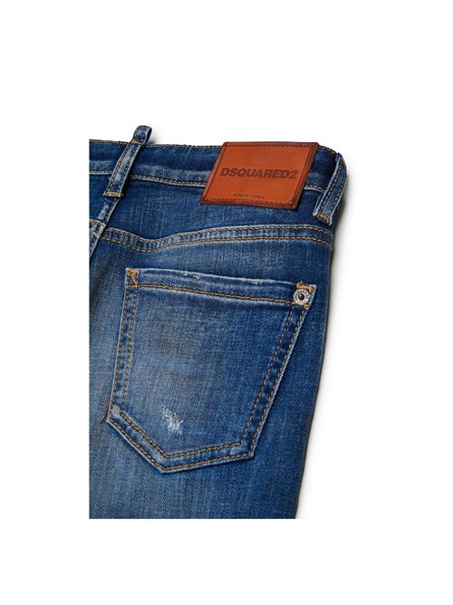 Pantalone, bambina, tomboy jeans. DSQUARED2 | DQ3441 D0AHWDQ01
